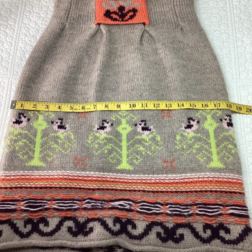 Anthropologie Sleeping on‎ Snow Strapless Sweater Dress Size Small Fair Isle - Picture 10 of 14